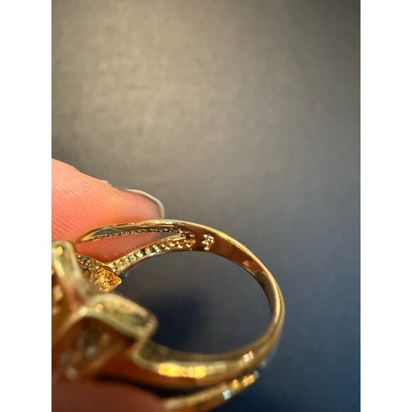 Fallon Jewelry Ring with Pave Crystal Accents Size 8 - Picture 5 of 5